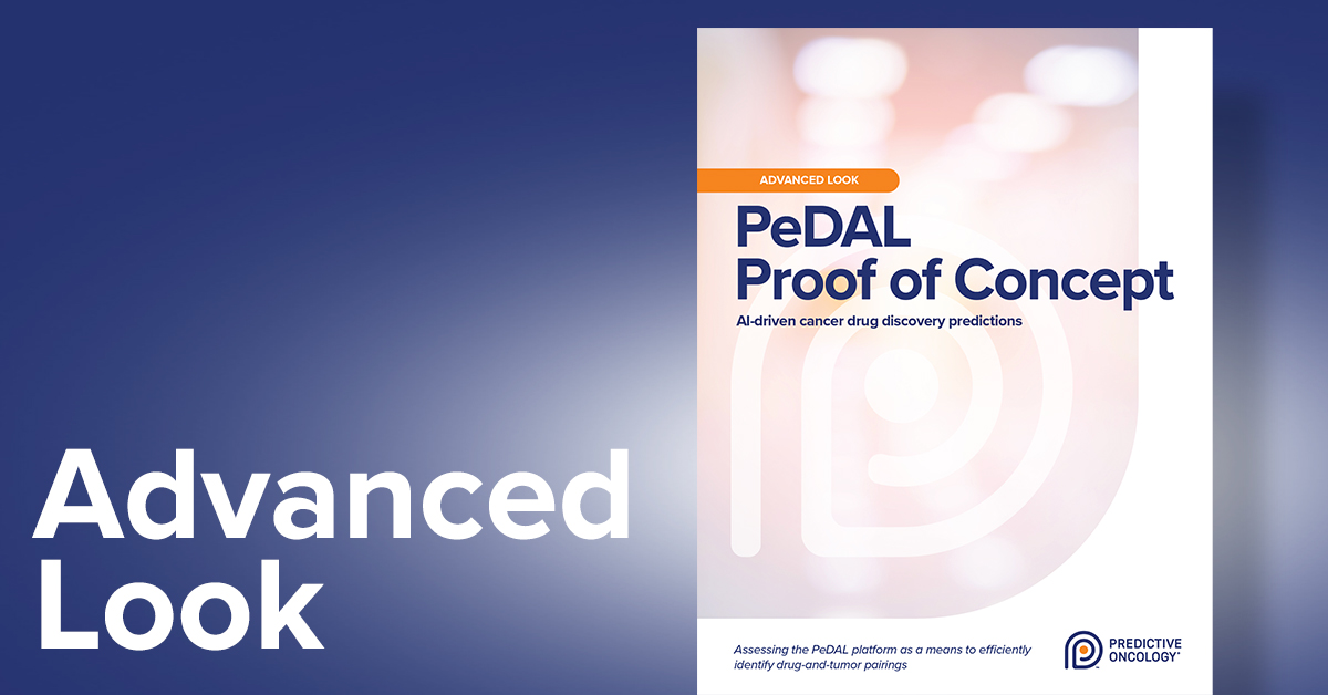 Predictive Oncology Inc. on Twitter "Recently, we put our PeDAL