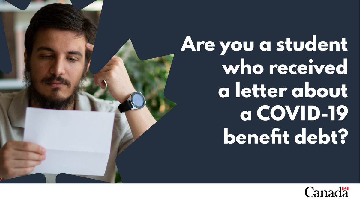 Students who received a letter from us about the Canada Emergency Response Benefit (CERB) ineligibility may be eligible to get a credit towards their #CERB debt. Check out the eligibility conditions here: ow.ly/Yv0q50KLz87  #CdnTax