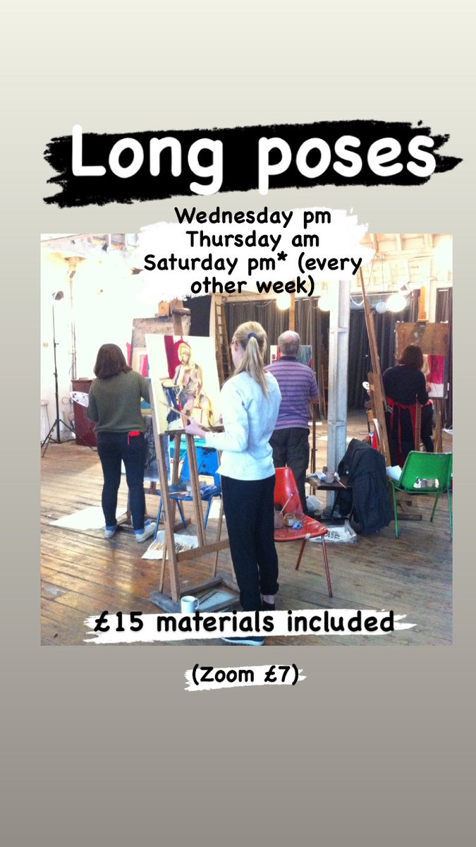 LONG POSES
We start with a couple of warm up poses, then one long pose for the rest of the session 
£15 materials included
£7 on Zoom (with 4 camera angles)
Ticket link in bio

#lifedrawing #figuredrawing #drawing #longpose #candidartstrust #islington