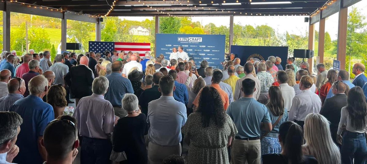 maxwellwise's tweet photo. Unbelievable night in my hometown of Campbellsville &amp; Taylor Co.  Humbled to accept the invitation from @KellyCraftKY to be her Lt Gov nominee.  I’m ready to get to work to restore KY’s Promise on this journey ahead with @heatherhoodwise, my family &amp; this Team Craft campaign. https://t.co/2q0DcAtj90