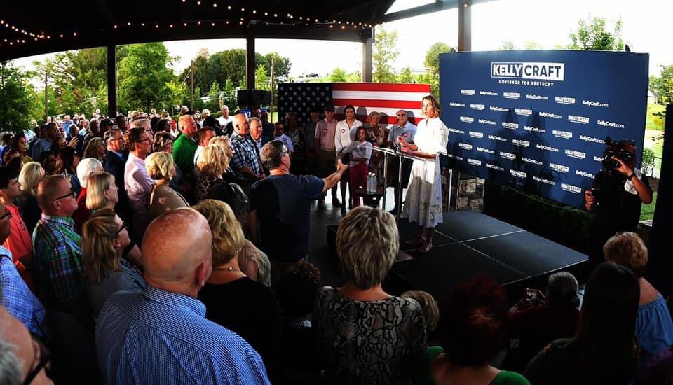Unbelievable night in my hometown of Campbellsville &amp; Taylor Co.  Humbled to accept the invitation from <a href="/KellyCraftKY/">Kelly Craft</a> to be her Lt Gov nominee.  I’m ready to get to work to restore KY’s Promise on this journey ahead with <a href="/heatherhoodwise/">Heather Wise</a>, my family &amp; this Team Craft campaign.