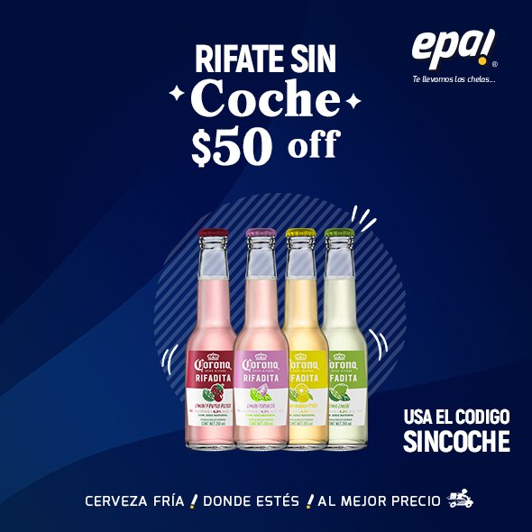 epa_modelo's tweet photo. 🚫🚘Ｄíａ Ｍｕｎｄｉａｌ ｓｉｎ Ｃｏｃｈｅ
Por ser este día, menos deberías de salir de casa. Démosle un respiro al planeta 🌎 
¡SOLO HOY! Utiliza el código: SINCOCHE y recibe $50.00 off en tu pedido.
¡Recuerda que también puedes cambiar tus envases retornables con nosotros! ♻ https://t.co/xYes5jsAEH