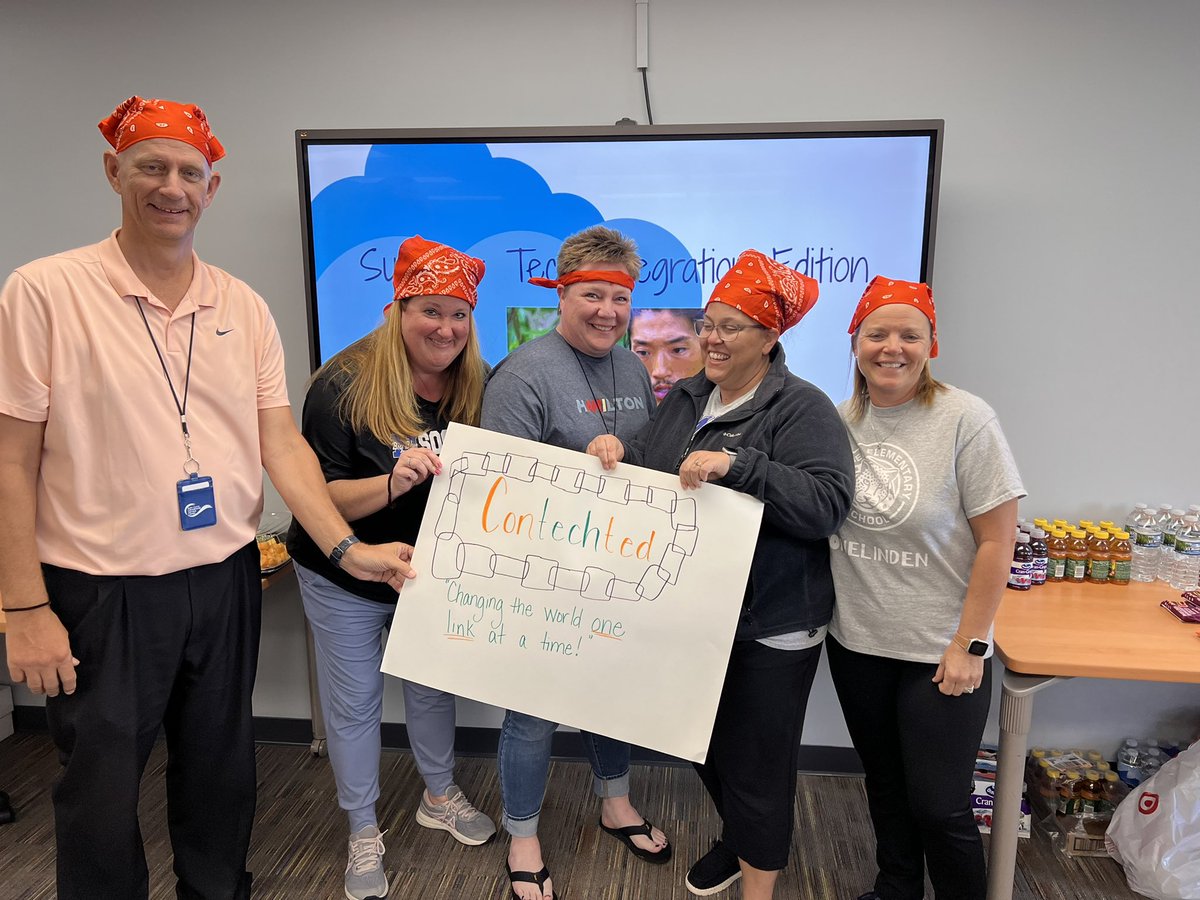 Katie_M_Ritter's tweet photo. 🔥Survivor Tech Integration Edition team banners! 💛🧡💚💗 #fecamp22 @Hamilton_CSD https://t.co/ou5goA3vlT