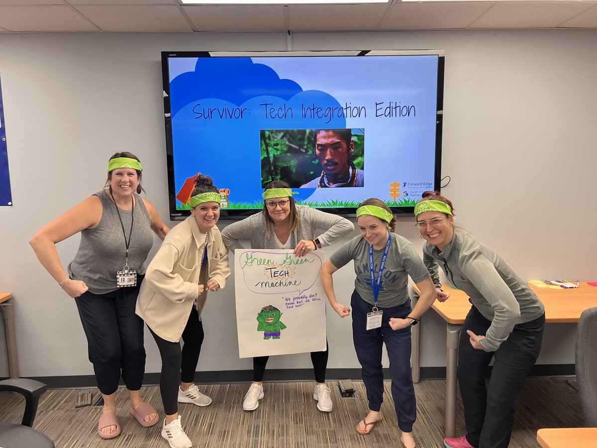Katie_M_Ritter's tweet photo. 🔥Survivor Tech Integration Edition team banners! 💛🧡💚💗 #fecamp22 @Hamilton_CSD https://t.co/ou5goA3vlT