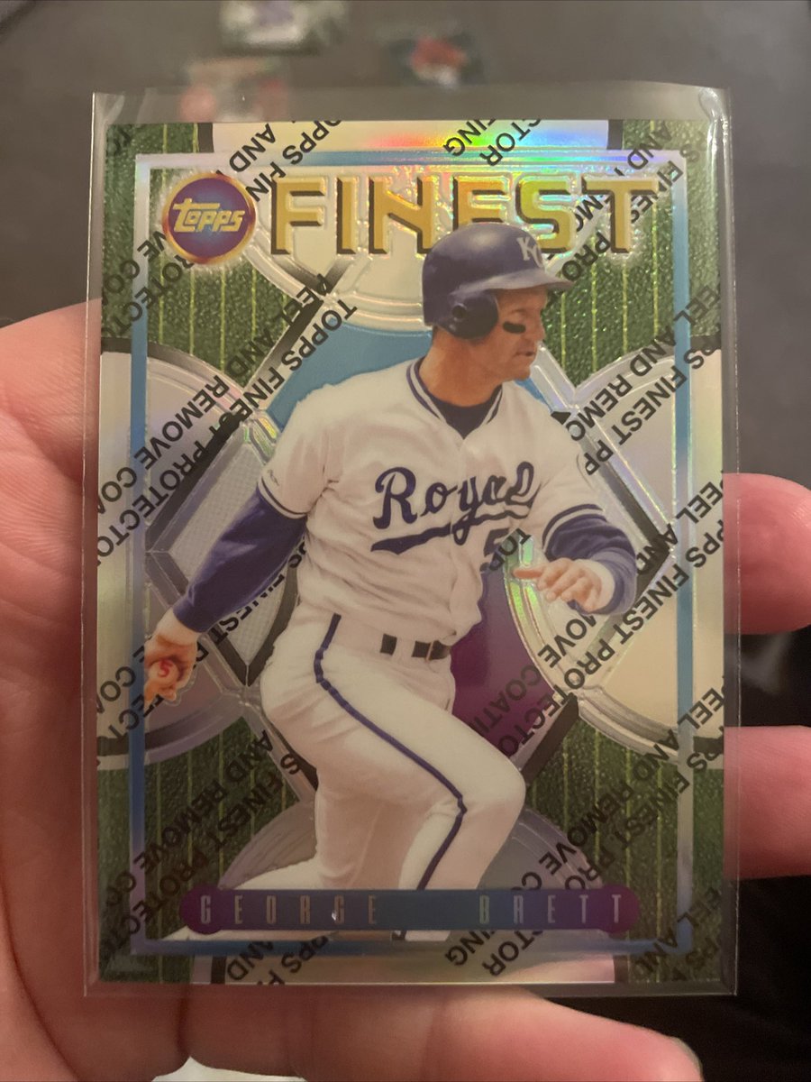 sjonesiegolfman's tweet photo. George Brett /10 SP Topps Finest Flashbacks #topps #finestflashbacks #royals For sale https://t.co/Lc7PDkWGkK