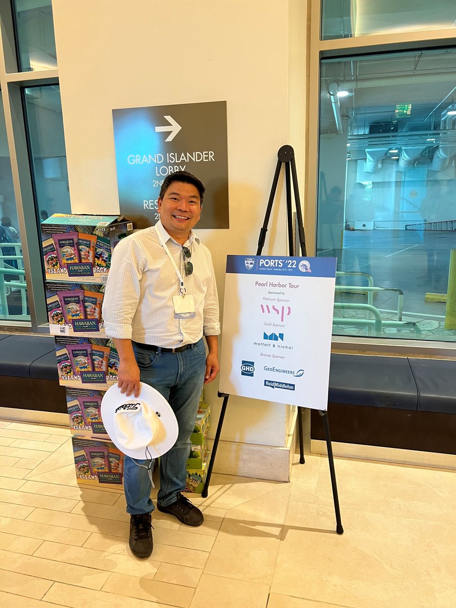 King Chin is hanging out with #port professionals from around the world this week at the COPRI PORTS '22 conference in Honolulu, and it looks like he found the snacks! If you're attending, be sure to say hello to King and colleague Yanbei Zhang, they'd love to meet you.
#geotech