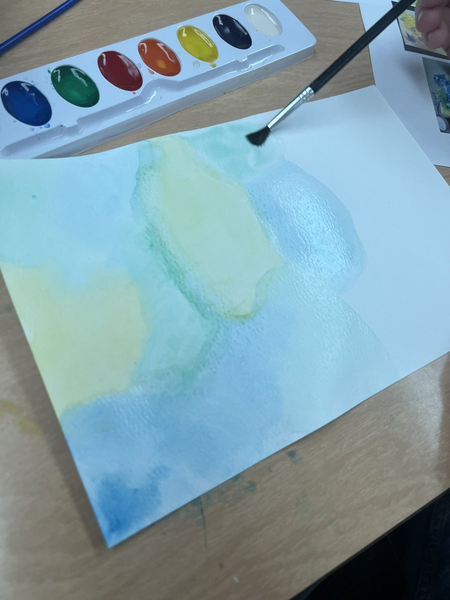 Art Club continues to explore with watercolour and black pen! <a href="/CometNews/">CometNews</a>
