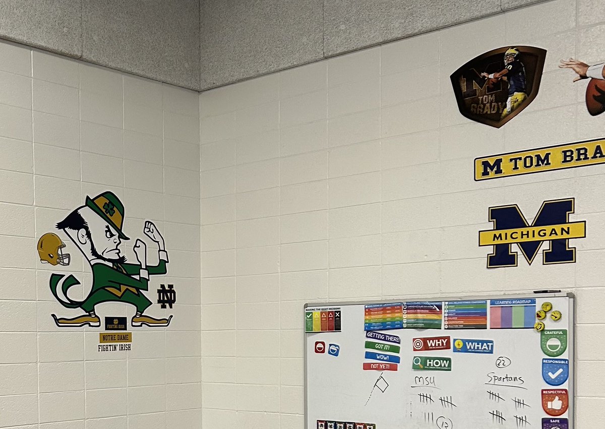 KurtzPe's tweet photo. Huge thank you to all the parents that donated Fatheads! Our gym looks amazing!! We still have some wall space remaining. 😂 https://t.co/3eq6AaksYI