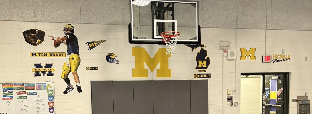 KurtzPe's tweet photo. Huge thank you to all the parents that donated Fatheads! Our gym looks amazing!! We still have some wall space remaining. 😂 https://t.co/3eq6AaksYI