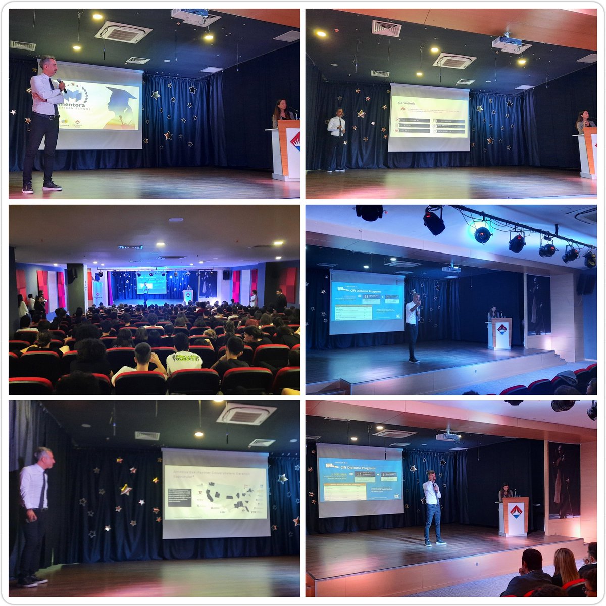 Bahçeşehir Koleji Yabancı Diller Direktör Yardımcısı Abdulvahap Işık ve Mentora Genel Müdür Yardımcısı Sezen Kaynak, 9.sınıf, 10.sınıf ve 11.sınıf öğrencilerimize Mentora American School Çift Diploma Program sunumu gerçekleştirdiler.