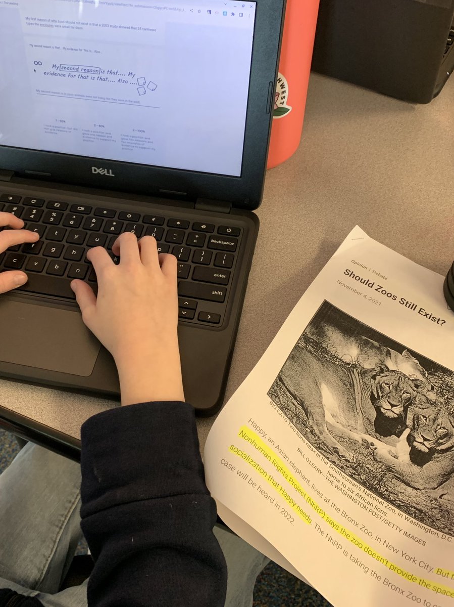 We are getting ready for our BIG debate! Should zoos still exist? #thetigerrising #lucycaulkins <a href="/ClaraLoveES/">Clara Love Elementary</a>