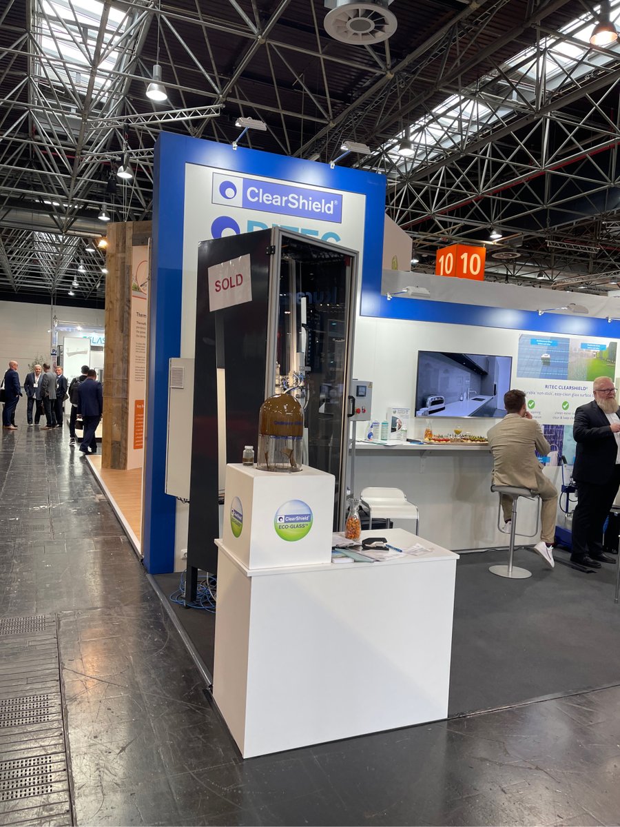 ClearShieldNA's tweet photo. The VPIR-200 at our stand in Hall 10 D51 is sold, but there is still time to see it at Glasstec this week. Stop by this afternoon to learn more about the fastest and most economical way to apply ClearShield! https://t.co/99w66cchUX