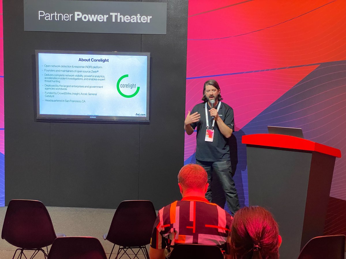 corelight_inc's tweet photo. We're proud to be partners with
@CrowdStrike, a Corelight Apex Award winner. If you missed Ed Smith's presentation about Corelight and CrowdStrike's partnership at #FalCon2022, please contact us: https://t.co/a0qm9geH0y See Apex Awards: https://t.co/cc1Q8CkWxB #CrowdStrike #XDR https://t.co/RniptyBdAy