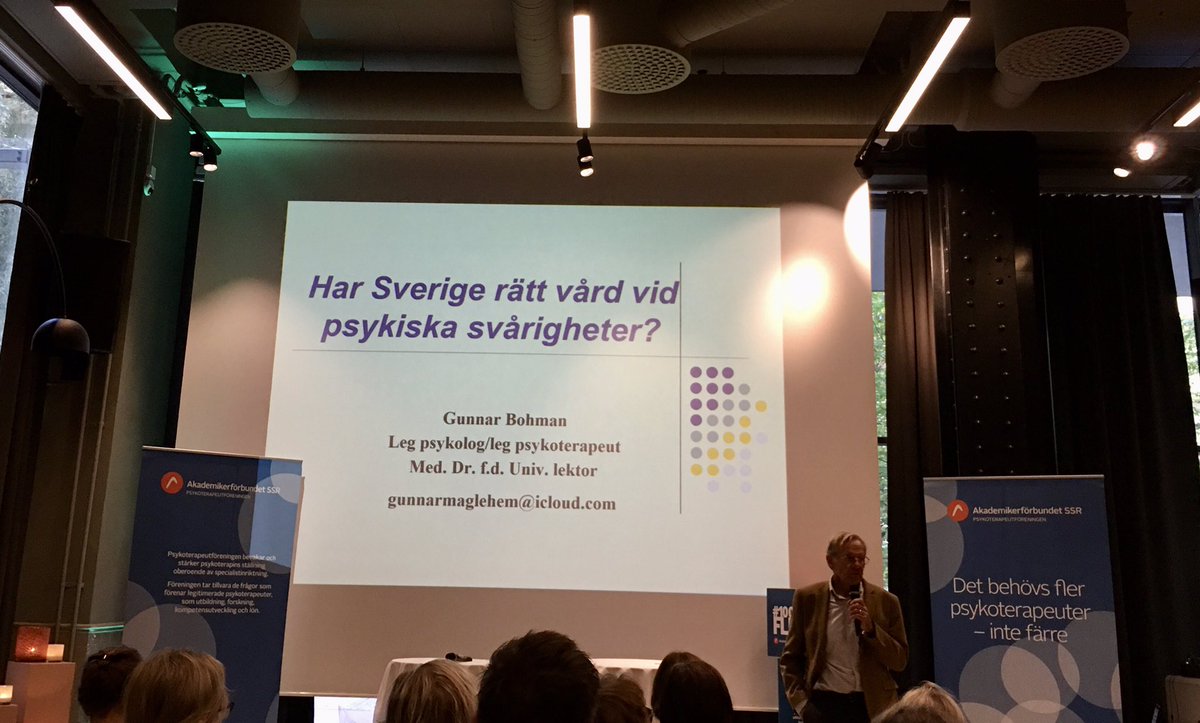 Grundad's tweet photo. Idag har @akademssr Psykoterapeutförening firat försenat 10-årsjubileum och lyssnat på intressanta föreläsare som framtidsspanade och
-hoppades på mer #psykoterapi och fler #psykoterapeuter i framtiden.
@HeikeErkers
@peeterandersson https://t.co/LIYyA7uTyz
