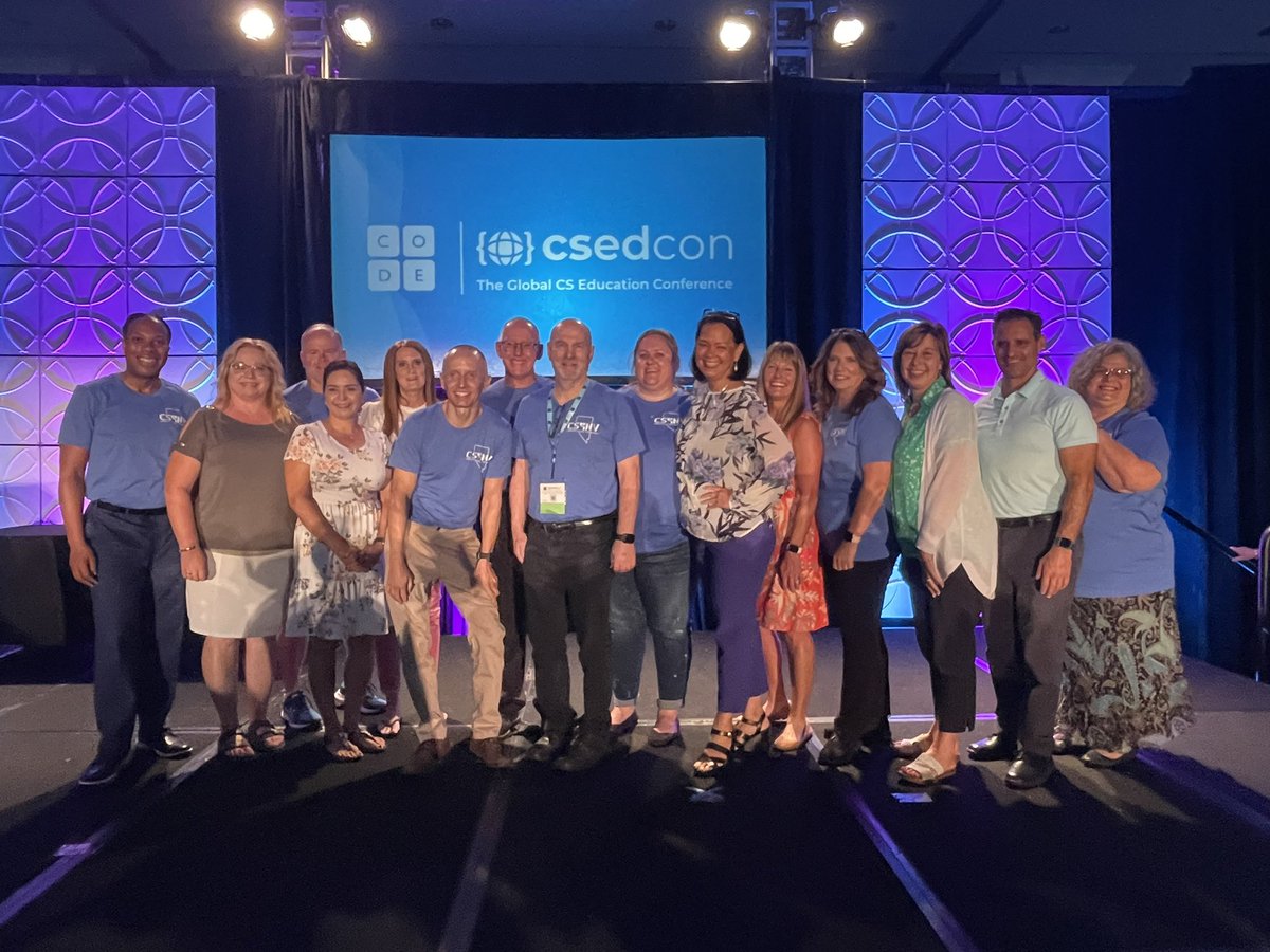 jaci_mc's tweet photo. Nevada coming in strong with one of the highest represented states at @codeorg CS EdCon where we celebrate progress and continue to identify ways to keep Nevada’s CS work moving forward. @NVSupt @NevadaReady #CSforNV https://t.co/NtJJm4UHJz
