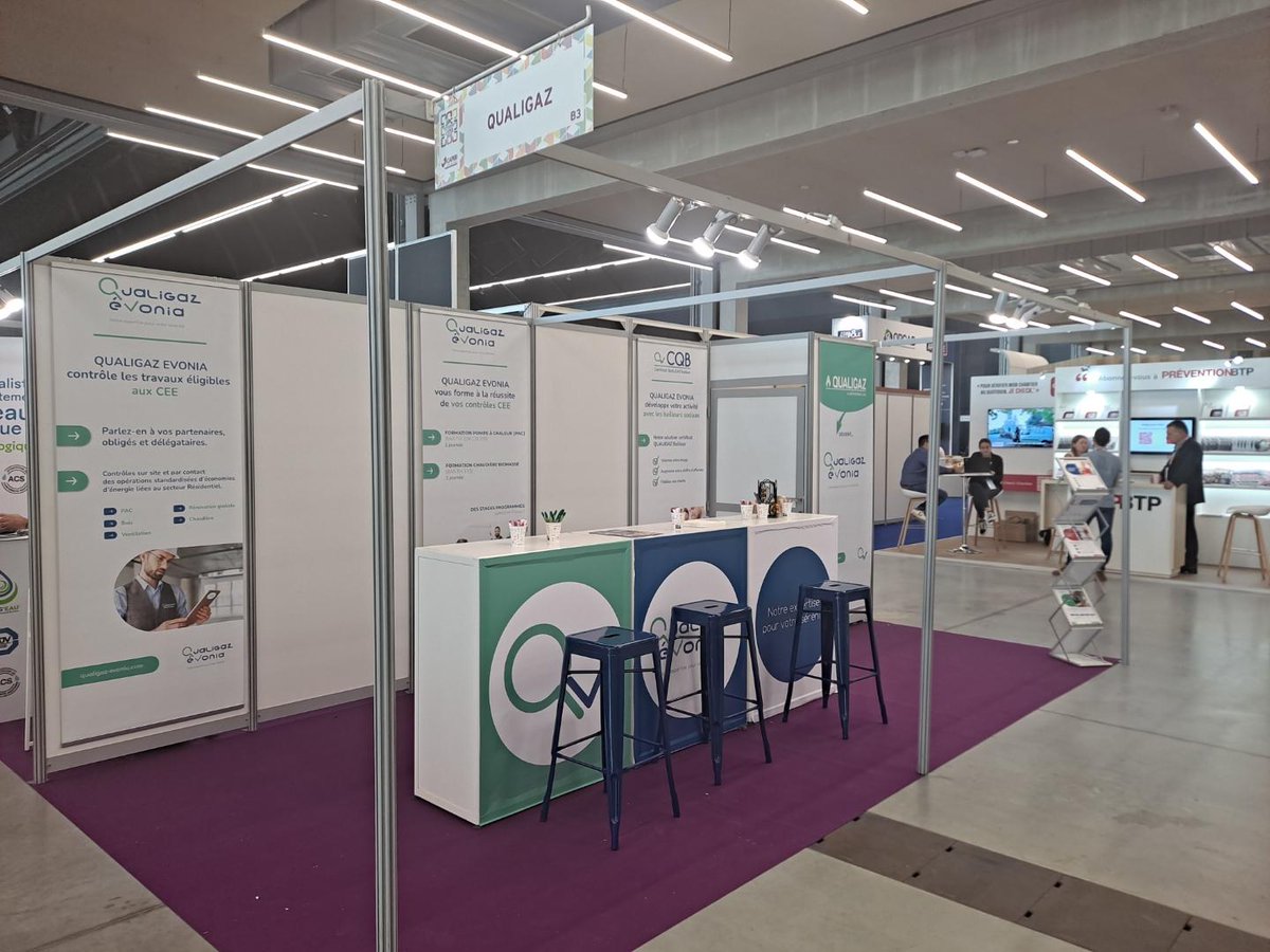 Nous sommes impatients de vous rencontrer et d'échanger avec vous sur notre nouvelle identité QUALIGAZ EVONIA, on vous attend stand B3. 😉

#capeb #cee