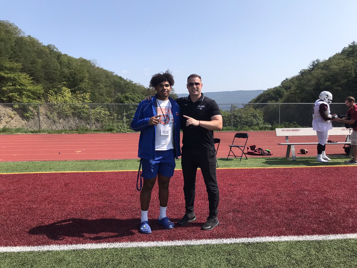 Blessed to receive and offer from Lock Haven University! <a href="/coachpetite/">Jeri Petite Jr</a> <a href="/Coach_Mul/">Dan Mulrooney</a> @Coach_Shaad <a href="/RussellStoner24/">Russell Stoner</a>