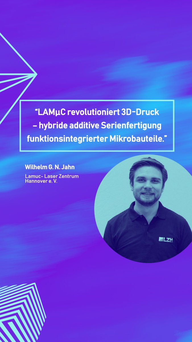 NdsAdditiv's tweet image. Wir freuen uns auf den nächsten Referenten - diesmal direkt aus dem @LZH_Hannover: Wilhelm G. N. Jahn. 

#ForumAdditiveFertigung