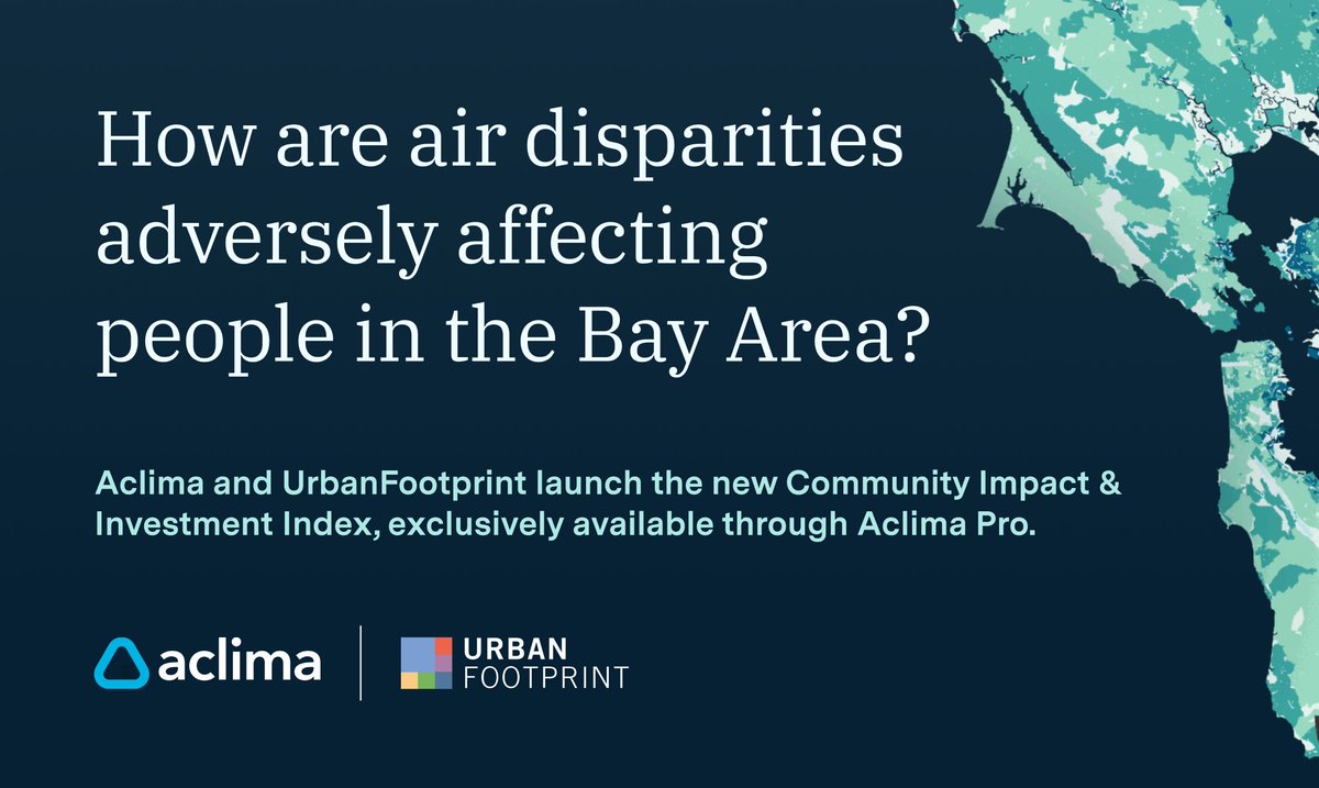 aclima's tweet photo. 🤝We’re proud to announce the launch of our new Community Impact &amp; Investment Index built in partnership w/ @UFPlatform! The tool combines hyperlocal #airquality &amp; #GHG data with #environmentaljustice indicators to drive climate action. Only in #AclimaPro: https://t.co/kBJoUyFqhj https://t.co/SHJWJUnNoW