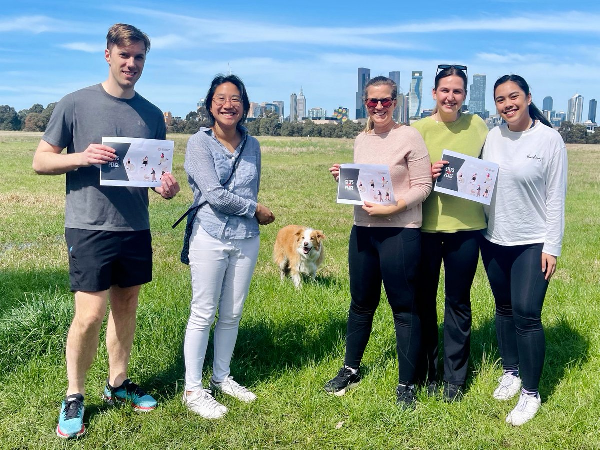 CRbuildpeace's tweet photo. From London to Melbourne - our colleagues across the globe have been taking a #StepsToPeace challenge this week.
And there's still time for you to take part too - raising vital funds to help peacebuilders respond in times of crisis.
👟Sign up here: https://t.co/vp51iEmQVP https://t.co/MfIUMaofO9