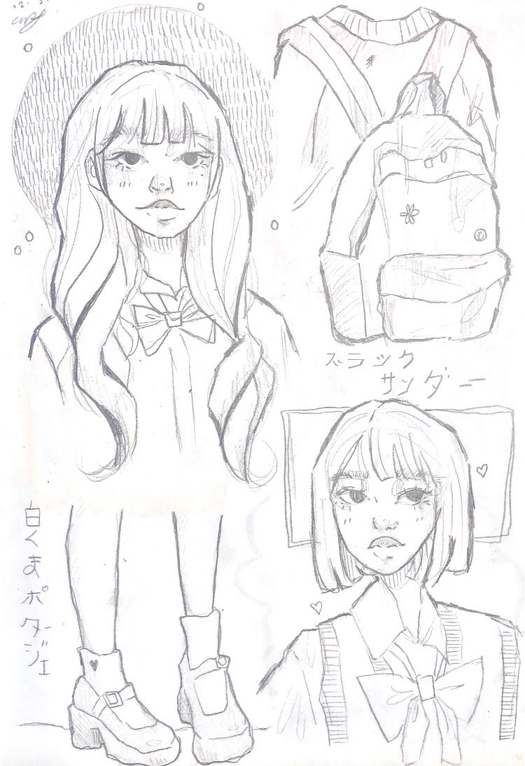 matche_draws's tweet photo. sharing a scanned page from my sketchbook^^ 

#artistsontwitter #arttwt #artmoots #artph #sketch https://t.co/eoBZyypC00