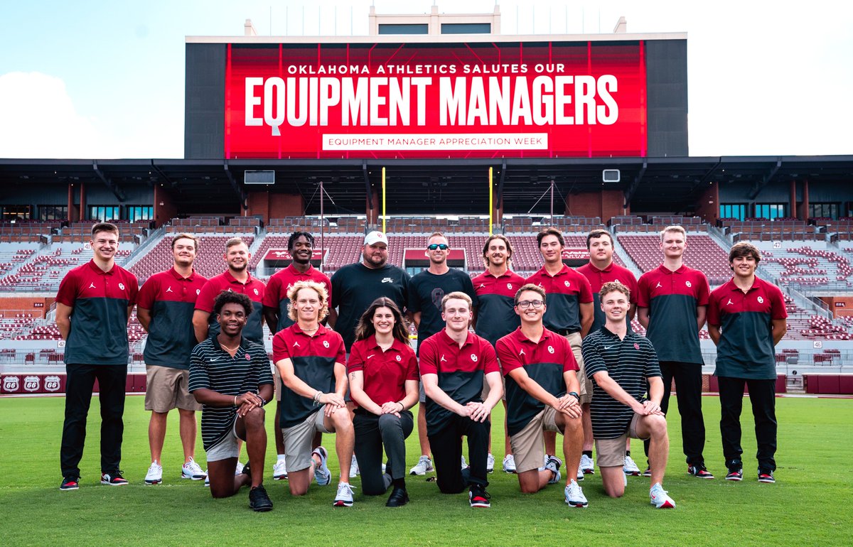 Shoutout to our OU Equipment Managers and all that they do for our teams! #EQAppreciationWeek2022

#BoomerSooner