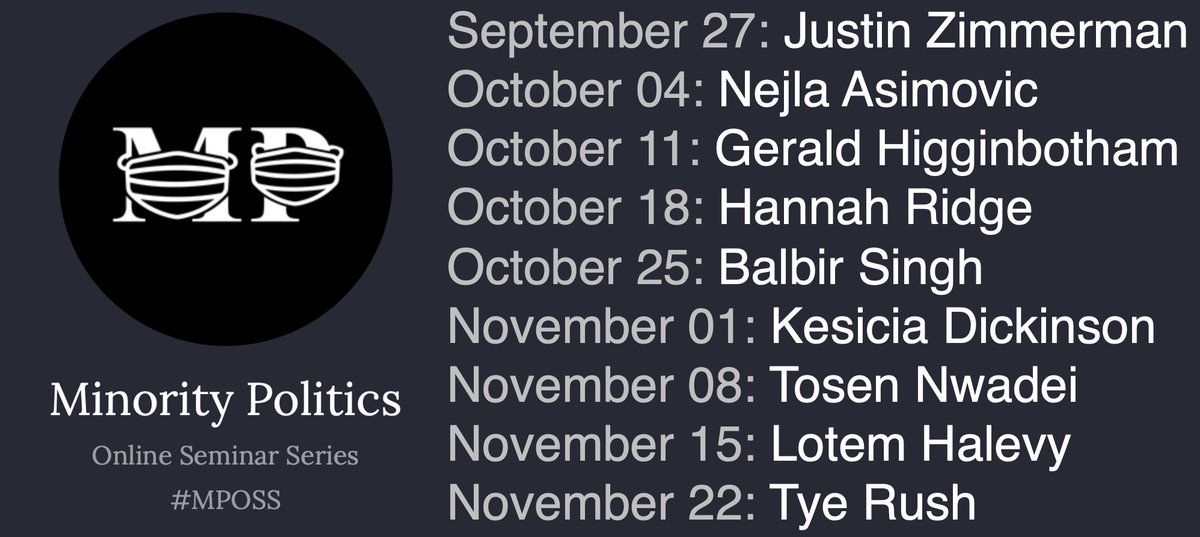 MSU Political Science (@msu_poli_sci) on Twitter photo Minority Politics Online Seminar Series (#MPOSS) kicks off on Sept. 27. This series, by MSU PLS Drs. Ana Bracic , Nazita Lajevard and <a href="/MsuPsychology/">MSU Psychology</a> Dr. Mark J. Brandt focuses on politics and marginalized people.
polisci.msu.edu/news-events/ne…
#MSUSocialScience #YesPLS Minority Politics Online Seminar Series (#MPOSS) kicks off on Sept. 27. This series, by MSU PLS Drs. Ana Bracic , Nazita Lajevard and <a href="/MsuPsychology/">MSU Psychology</a> Dr. Mark J. Brandt focuses on politics and marginalized people.
polisci.msu.edu/news-events/ne…
#MSUSocialScience #YesPLS
