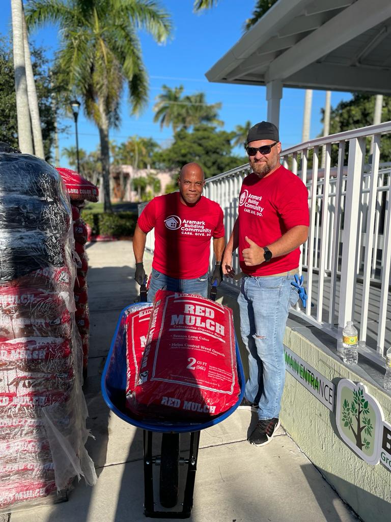 BranchesFL's tweet photo. We are so grateful to have the @aramarkcommunity team out here working hard and beautifying our Branches’ Florida City site for #ABCDay! Thank you for your amazing service to our community!
@aramark @socialcurrentnews #aramarkvolunteer https://t.co/z1XAKdMOSK