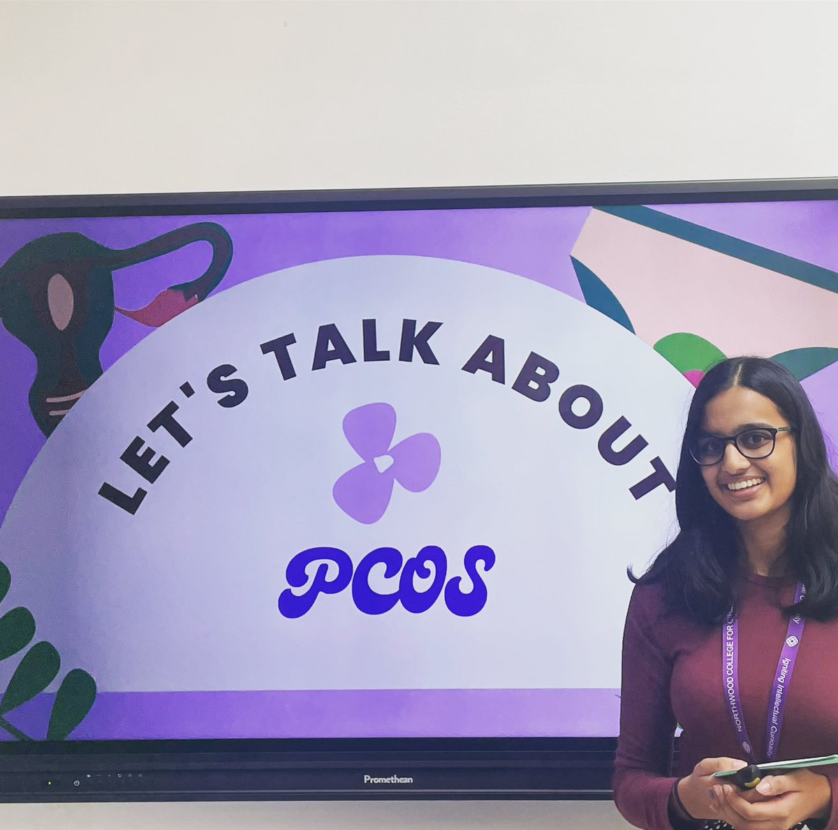 Congratulations to Anvi on spearheading our second annual PCOS Awareness Week. Well done for bringing an important issue to the fore! <a href="/NorthwoodGDST/">Northwood College for Girls</a> <a href="/NWCHeadStudents/">NWC Head Student Team 2024-2025</a> #pcosawarenessmonth