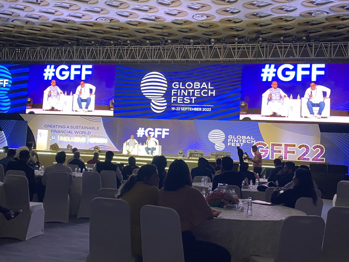 Channelising the strength of Fintech at #GFF2022 with <a href="/vijayshekhar/">Vijay Shekhar Sharma</a> &amp; Dr. Bhagwat.

#GFF2022 #Fintech #PR
