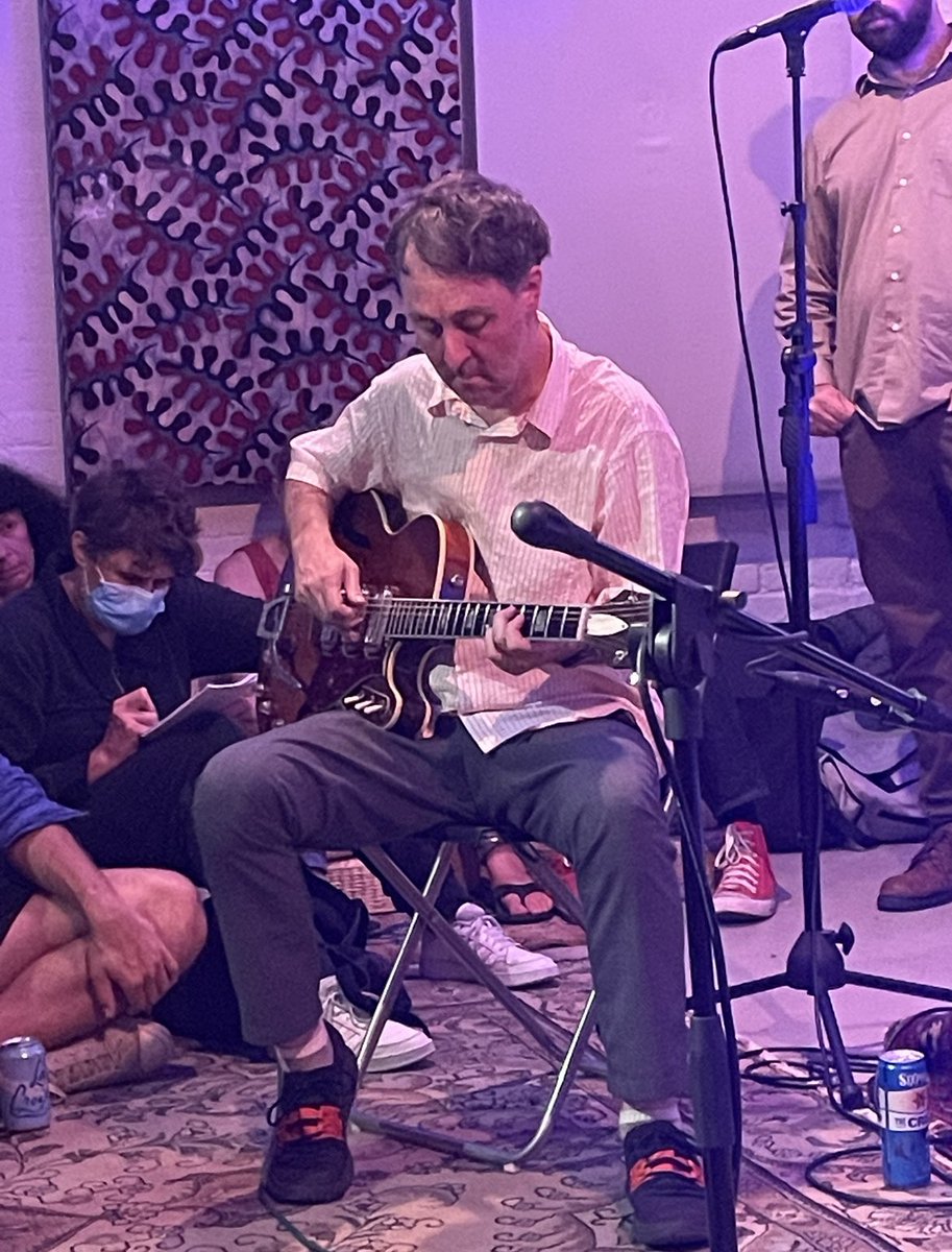 medusaeditions's tweet photo. really special nite in Brooklyn w/ the other worldly #LorenConnors, #JeffFuccillo & #GraySmith a real honour to share the stage w/ these amazing cats, especially seeing old friends & making new ones! Thanks to everyone who rolled w/ us! #azyashir #ayalsenior #nyc #shift #411Kent https://t.co/bMtbFQPCHO