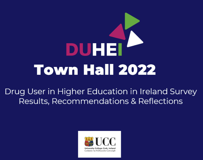 Many college students have used or currently use drugs; there's a clear need for suitable, tailored supports. 

Find out more 
Watch DUHEI Town Hall 2022 bit.ly/3r1BaCV , read transcript and full report duhei.ie