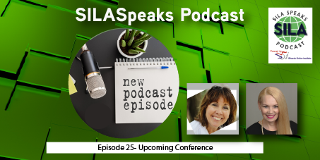SilaSpeaks's tweet photo. A new SILASpeaks podcast is now available featuring what attendees can expect at the upcoming 2022 SILA National Education Conference in Seattle, Washington on October 23-26, 2022. https://t.co/9MkyMjOdi5 https://t.co/BHRKhNGEmU
