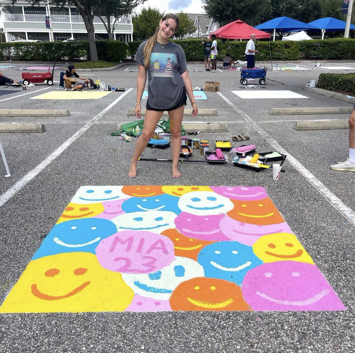 WPS_Lakers's tweet image. Senior Parking Paint Day! The newest tradition to WPS.