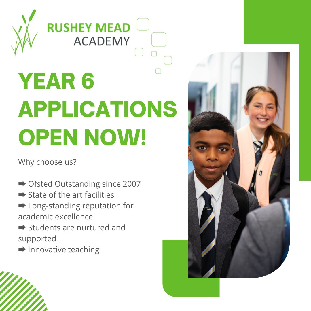 Rushey Mead Academy on Twitter "With our longstanding reputation for academic excellence, you