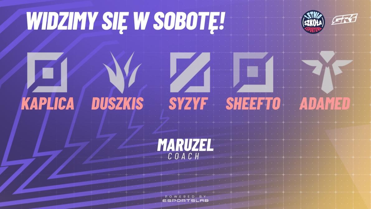 GR1_lol's tweet photo. Myśleliście, że już się nie zobaczymy w tym roku? Nic bardziej mylnego! Poznajcie naszą ekipę! 🔥💥

Już w tę sobotę startujemy w turnieju Letniej Szkoły Esportowej, a to nie koniec ogłoszeń w tym tygodniu! 🏝️

#GR1WIN 💜 https://t.co/mfaltUErF3