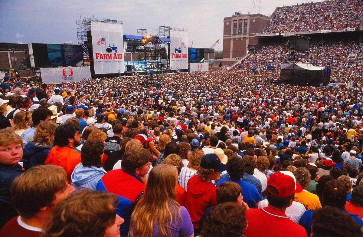 Landofthe80s on twitter on this date in 1985 the first farm aid