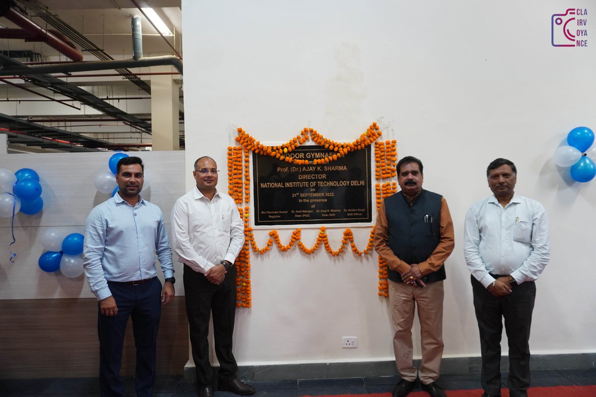 Nitdofficial's tweet photo. Inauguration of grand indoor gymnasium by @drajayksharma in presence of #students, #faculty, and #staff of @NITDofficial on 21/09/22. The occasion also marked the 1st work anniversary of @drajayksharma as Director of @NITDofficial. Congrats. https://t.co/7bcBo5Cih9