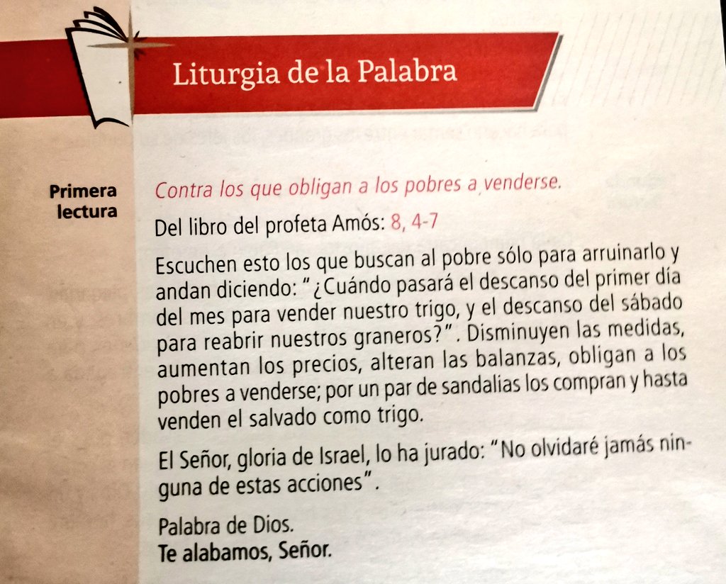 "No pueden servir ustedes a Dios y al dinero"