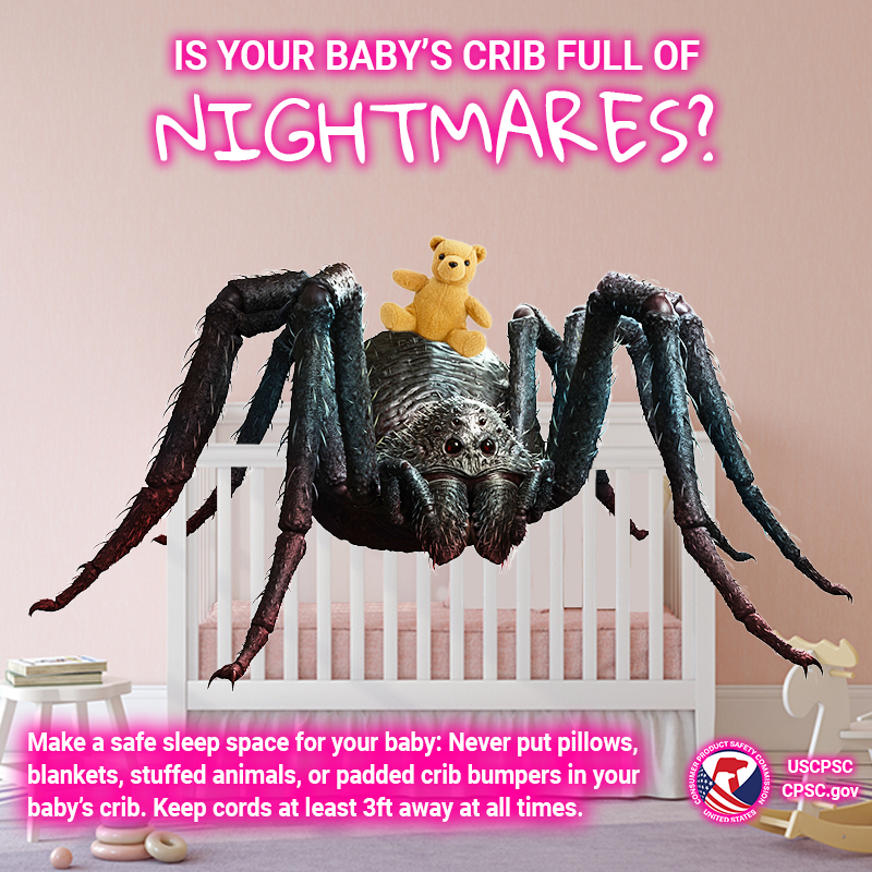 USCPSC's tweet photo. #FirstDayofFall

CW: Large baby spider. https://t.co/J0mjebHnuV