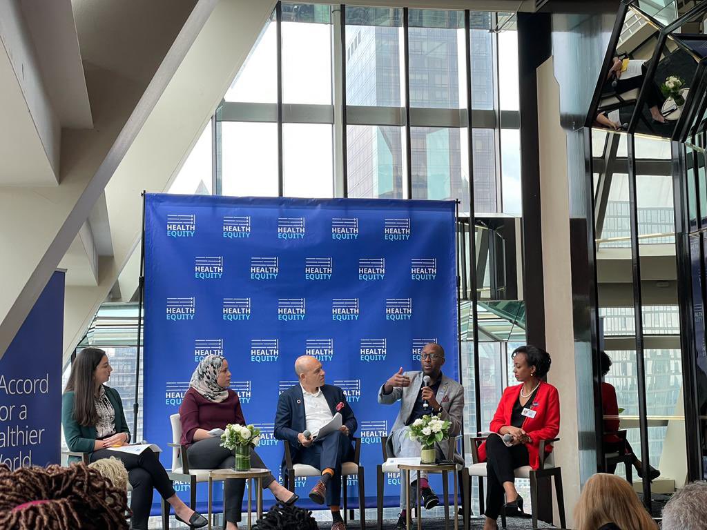 Seed_Global's tweet photo. Dr. Githinji Gitahi, CEO, Amref Health Africa on the importance of making sure solutions are locally informed and investments are actually reaching the people and communities who need them, rather than just the system. @Amref_Worldwide #UNGA #UNGA22 https://t.co/SfWD8CIVJ4