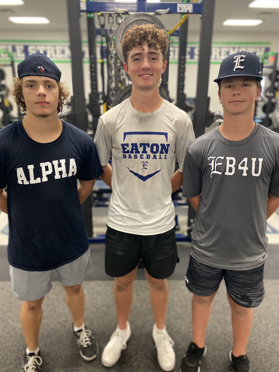 Can’t stop! Won’t Stop!

Athletes <a href="/EatonHighSchool/">Eaton Eagles</a> continue show up each day with INTENT to better themselves &amp; each other! 

S/O to our <a href="/CareNow/">CareNow Urgent Care</a> 🌟s of the Week:
🏀: Jay, Dez, Alex #TAP 
EGB 🏀: Erin, Sienna #Family 
⚾️: Hayden, Braden, Jacob #EB4U
