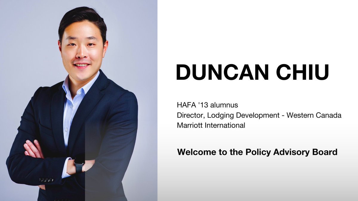 Welcome Duncan Chiu, HAFA'13 alumnus, to the School's Policy Advisory Board. 
#HFTMproud #LangBusiness #UofG
