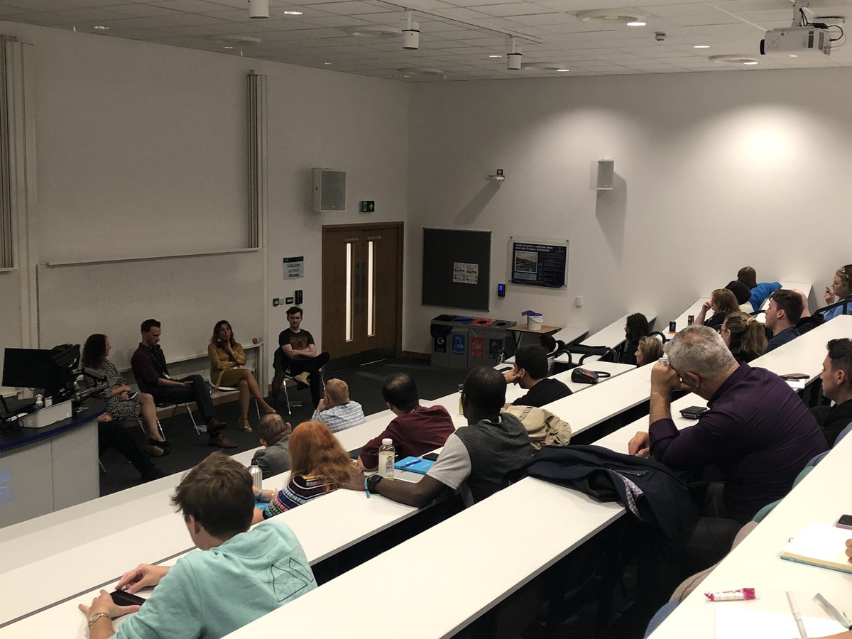 CompFoundry's tweet photo. The Festival of Ideas💡is now enjoying a panel discussion from Prof Stuart Macdonald @CTProject_SM and colleagues from @CYTREC_ #FoundryFest https://t.co/WoFAPXrvYy