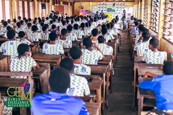 GEM_Inspire's tweet photo. The countdown is on! This Saturday, we're storming POTSIN T.I Ahmadiyya SHS in the Central Region of Ghana 🇬🇭

Make a date with us. 

#TheGEMCode #GEMInspirationOnWheels  #girlsdeserveasafeworld 
#girlsforceunderconstruction #inspiration 
#shelteredyetexposed #Voltic #girls https://t.co/pxYtjrefXG