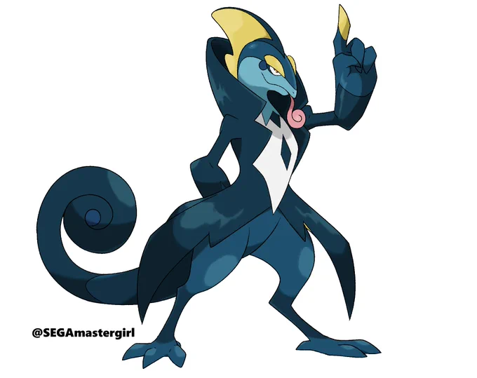 Finished up that detective based Inteleon redesign. #Pokemon 