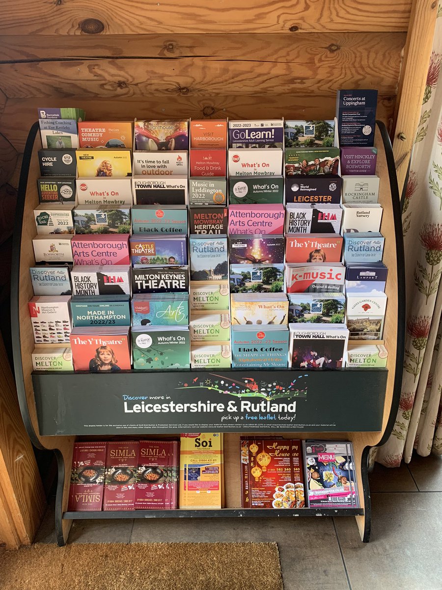 SLBDIST's tweet photo. @Eyekettlebylake refilled @demontforthall @HarboroughVisit @SerendipityInfo @AttenboroughAC @MUSICLYDDINGTON @RoyalDerngate @NorthamptonShoe @TheYTheatre @BosworthLCC @LboroTownHall @DiscoverRutland @thelittleleics @GatesNurseries @Lamport_Hall plus many more https://t.co/ia8MbQeAaK