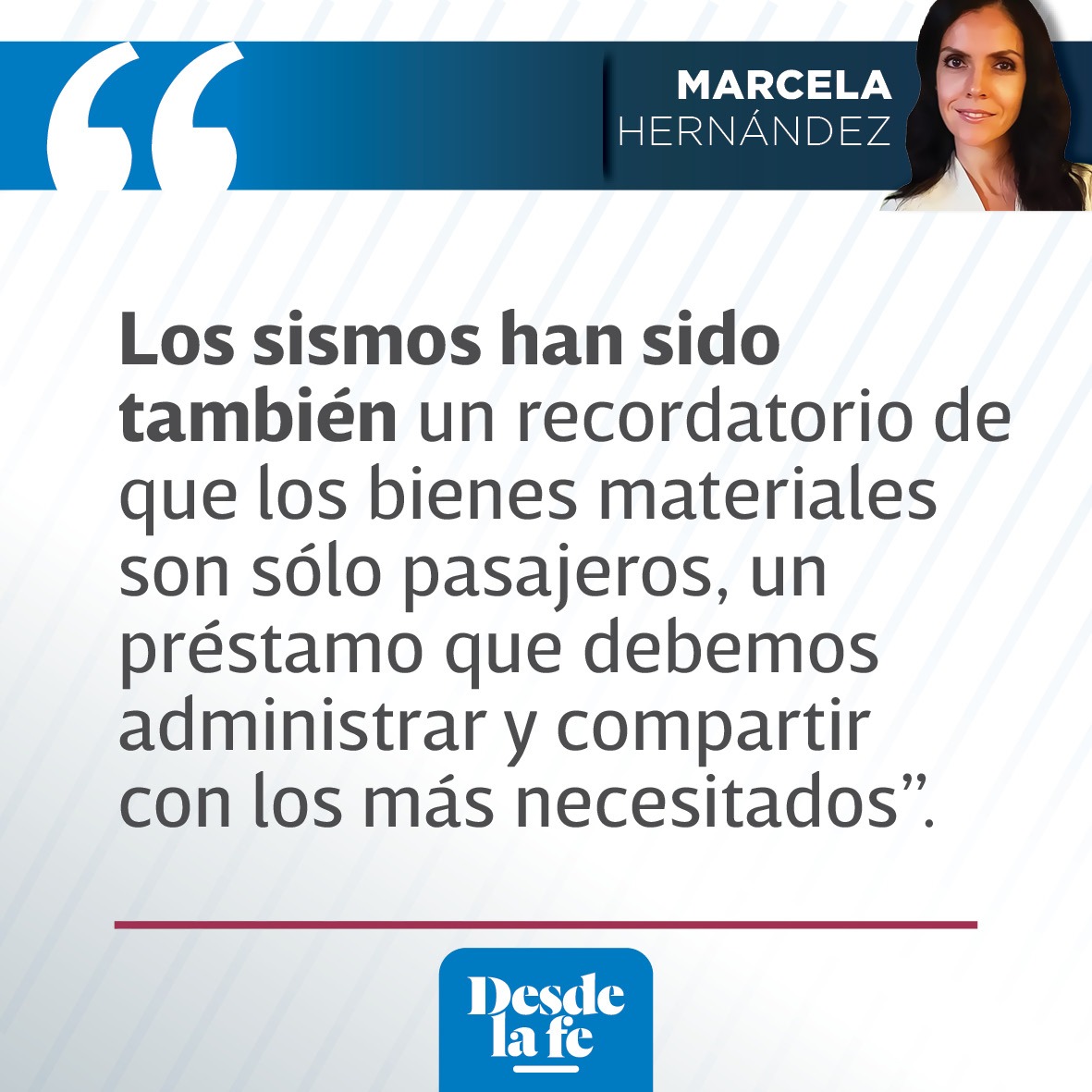 DesdeLaFeMx's tweet photo. Los #sismos nos recuerdan nuestra vulnerabilidad, la forma en que el sufrimiento y la muerte pueden arrasar con todo en cuestión de segundos, sin embargo, también es una evidencia de la fe. De esto nos habla nuestra columnista Marcela Hernández 👉https://t.co/7xqylUsAXs https://t.co/OAbBxHIaGr