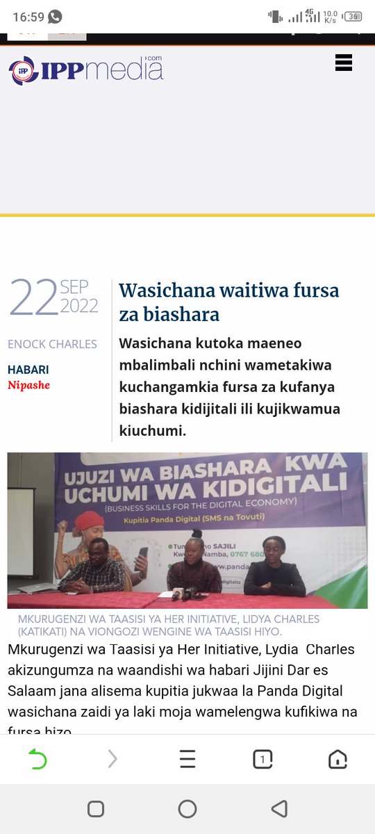 Pandadigitaltz's tweet photo. Teknolojia inakuja na changamoto tofauti tofauti, Her Initiative inakuja na utatuzi wa changamoto kama gharama za bando na ukosefu wa simu janja kwa wasichana ili kuweza kupata ujuzi wa biashara.
#jiongezekidigitali #ujuzibiladata https://t.co/3xXKjCUVME