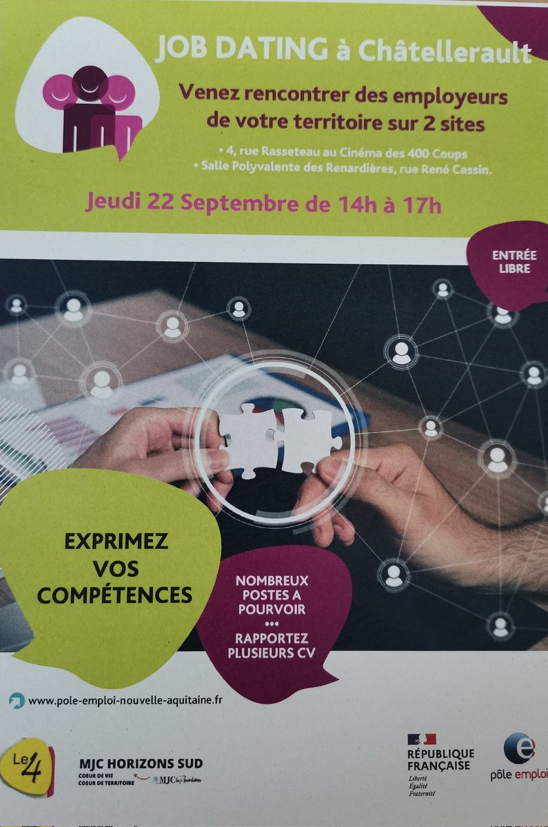 soitzick's tweet photo. #onestlapourvous
Entretiens, échanges, découvertes métiers, c'était ce jour au 4 et aux Renardieres 😊
#cej 
@Chatellerault86 https://t.co/iwwO3WM0tp